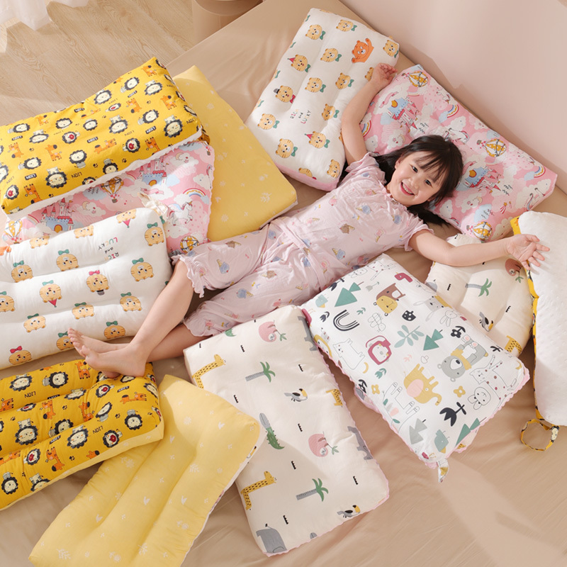 熱銷親膚純棉3D安撫豆豆兒童枕嬰幼兒安撫枕幼兒園午睡枕枕芯